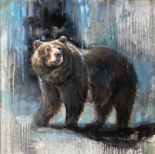 Load image into Gallery viewer, Grizzly in Modern - Giclee on stretched canvas