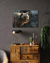 Load image into Gallery viewer, Backlit Grizzly - Giclee on stretched canvas
