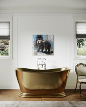 Load image into Gallery viewer, Grizzly in Modern - Giclee on stretched canvas